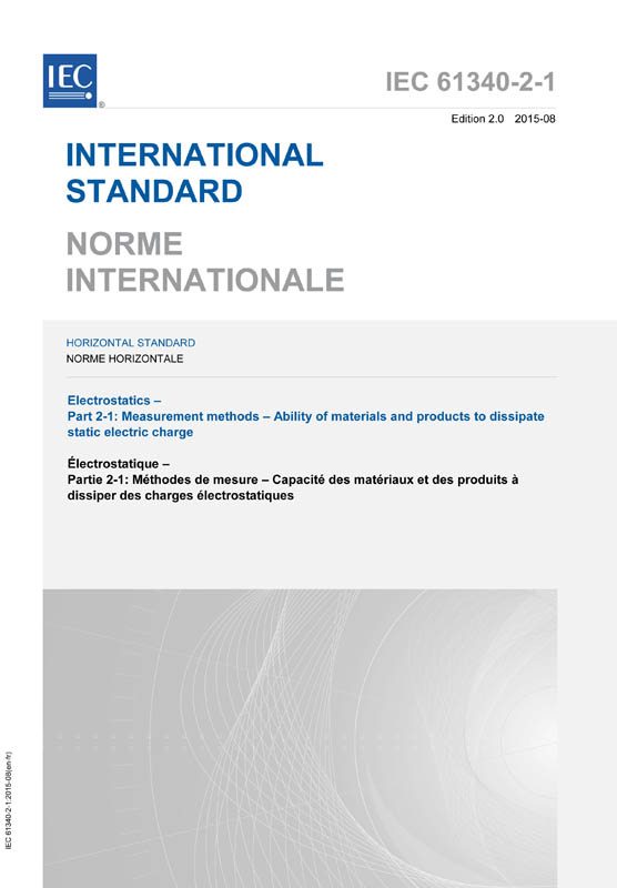 Cover IEC 61340-2-1:2015